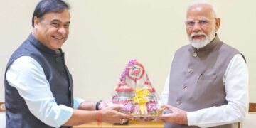 Assam chief minister and PM Modi