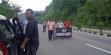 KSU takes it upon itself to check illegal influx in Meghalaya; erects ILP check gate in Ri Bhoi