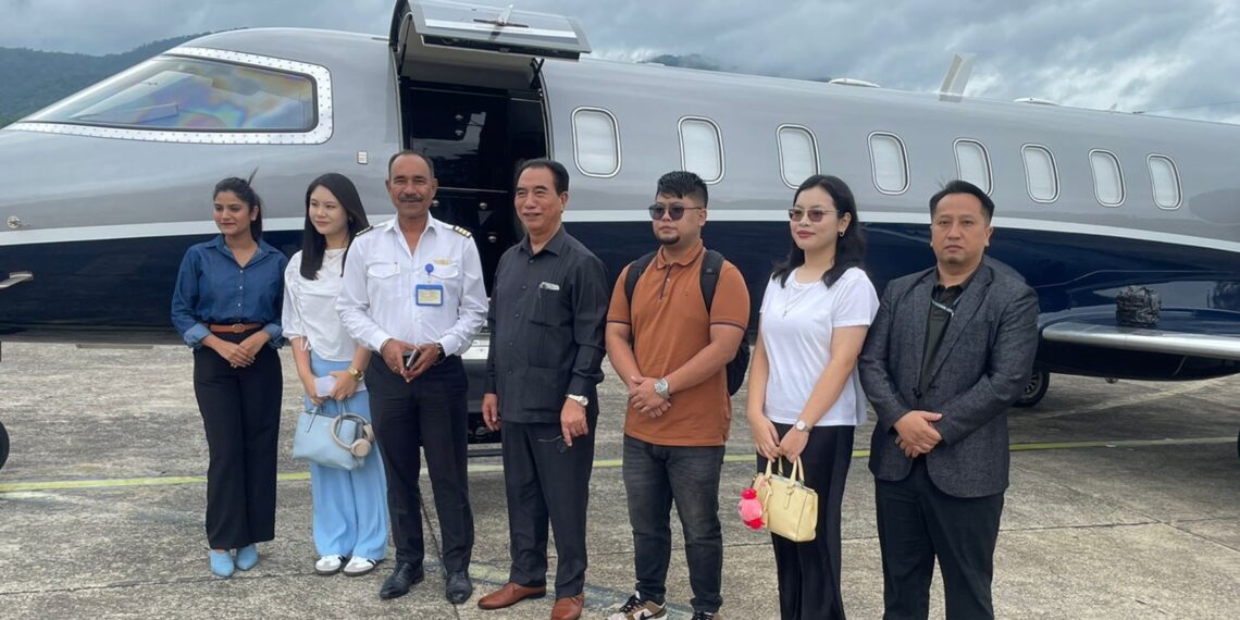 Mizoram CM Lalduhoma jets off to star-studded Ambani-Merchant wedding in Mumbai