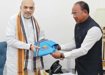 Mama Natung with Amit Shah