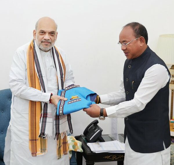 Mama Natung with Amit Shah