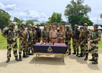 Arms recovered in Manipur