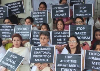 Meitei groups stage protest in Meghalaya & New Delhi over escalating violence in Manipur