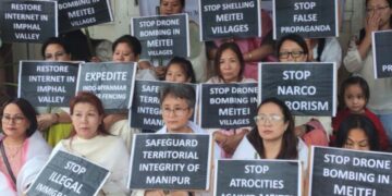 Meitei groups stage protest in Meghalaya & New Delhi over escalating violence in Manipur