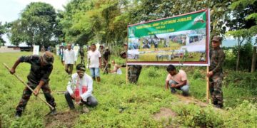 Assam: Territorial Army plants 10,000 fruit-bearing trees in Sonitpur district as part of green initiative