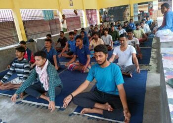 Yoga lessons begin for inmates of Dhubri District Jail in Assam