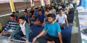 Yoga lessons begin for inmates of Dhubri District Jail in Assam
