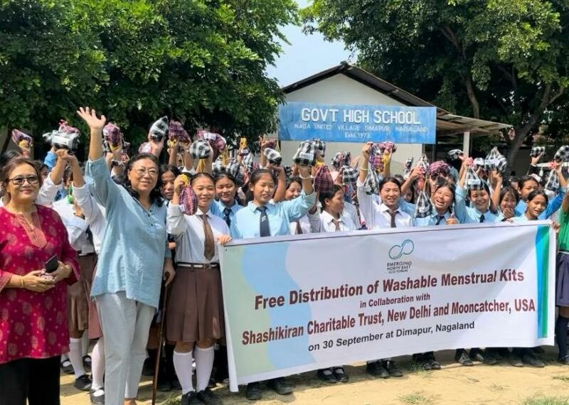 Emerging North East Eco Forum distributes menstrual kits in schools in Nagaland