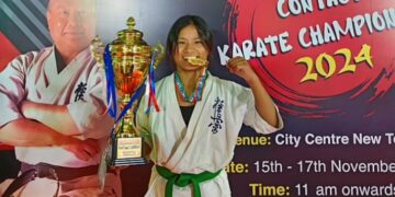 Arunachal Pradesh’s Shamchak Mossang clinches gold in ‘National Full Contact Karate Championship’