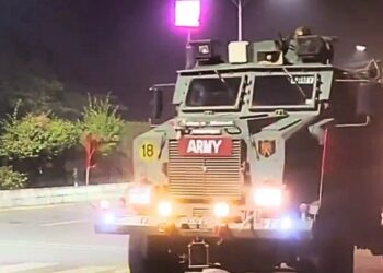 Combined forces conduct flag march in Imphal as fresh tensions flare up in Manipur