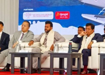 Union Min Kinjarapu Rammohan Naidu attends seaplane demo launch in Meghalaya’s Umiam Lake