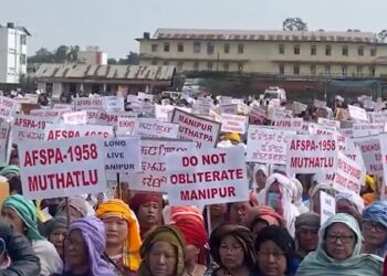Manipur protest rally