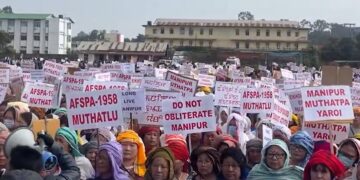 Manipur protest rally