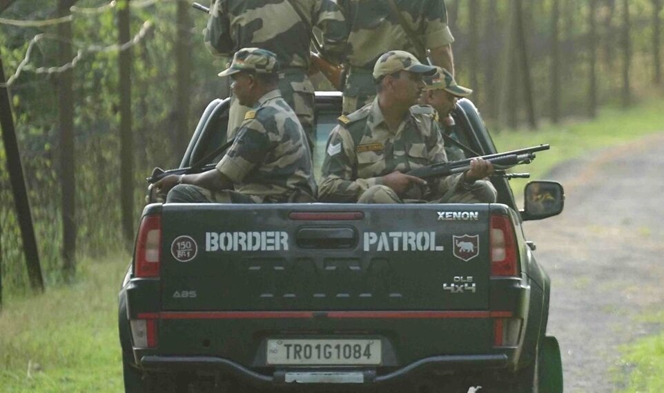 A file photo of BSF troop in Indo-Bangla border in Tripura (BSF_Tripura/X)