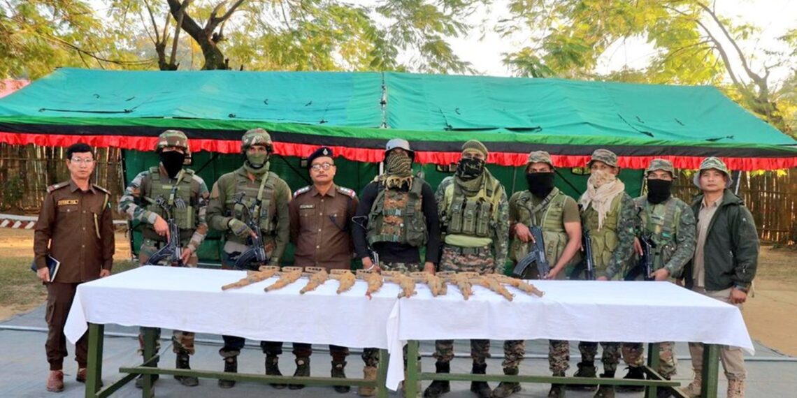10 Chinese-origin assault rifles recovered (prodefkohima/X)