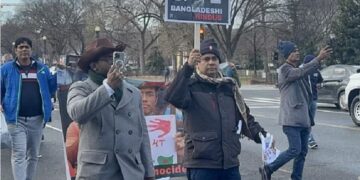 Protest march held from White House to U.S. Capitol against attacks on Hindus in Bangladesh