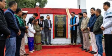 Arunachal Pradesh CM inaugurates walkway on banks of Yomgo River in Aalo
