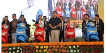 Assam Chief Minister Himanta Biswa Sarma at the opening day of 12-day programme
