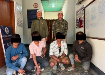 Four non-local labourers detained in Manipur (NBirenSingh/X)