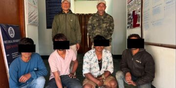 Four non-local labourers detained in Manipur (NBirenSingh/X)