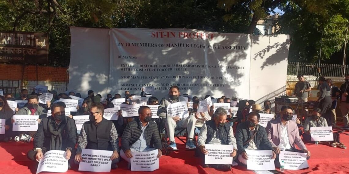 The Kuki-Zo MLAs in New Delhi (khongsaiChanu/X)