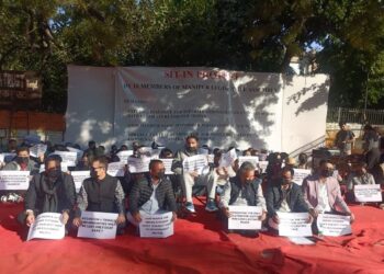 The Kuki-Zo MLAs in New Delhi (khongsaiChanu/X)