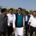 File photo of Tripura Chief Minister Manik Saha inspects the site for Tripura Bhavan in Mumbai, Maharashtra (DrManikSaha2/X)