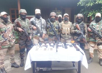 A huge cache of arms and ammunition were seized in Manipur (manipur_police/X)