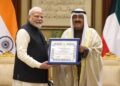 Prime Minister Narendra Modi and His Highness the Amir of Kuwait, Sheikh Meshal Al-Ahmad Al-Jaber Al Sabah (PMOIndia/X)