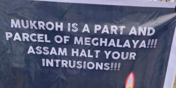 A file photo of a banner by the Khasi Students' Union in solidarity with Mukroh victims (khasistudentsunion/Instagram)