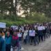 A file photo of students protesting on NEHU Shillong campus (nehu_eastern_hill_university/Instagram)