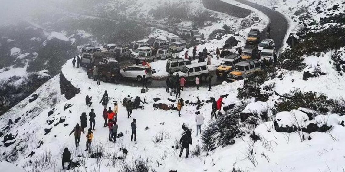 Famous tourist spot, Nathula Pass in Sikkim (beingNEastIndia/X)