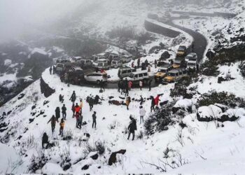 Famous tourist spot, Nathula Pass in Sikkim (beingNEastIndia/X)