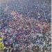 A file photo of a massive rally by the Hindu community protesting against attacks on minorities in Bangladesh