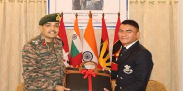 Army felicitates Manipur’s Jodha Thongjaomayum or winning President’s Bronze Medal at NDA