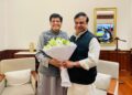Assam Chief Minister Himanta Biswa Sarma and Union Minister Piyush Goyal during a meeting in New Delhi (himantabiswa/X)