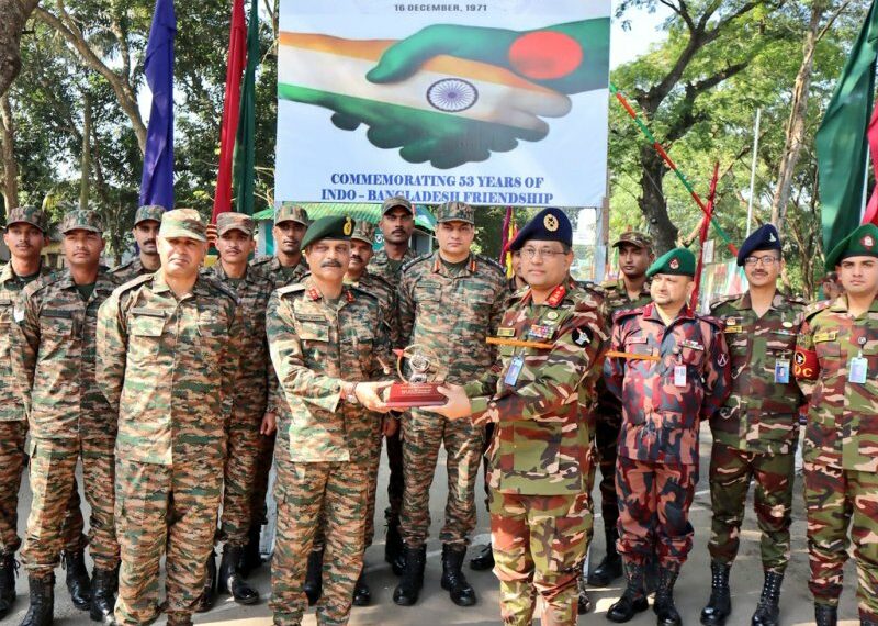 Vijay Diwas 2024: India, Bangladesh army officials exchange sweets at Akhaura border in Tripura