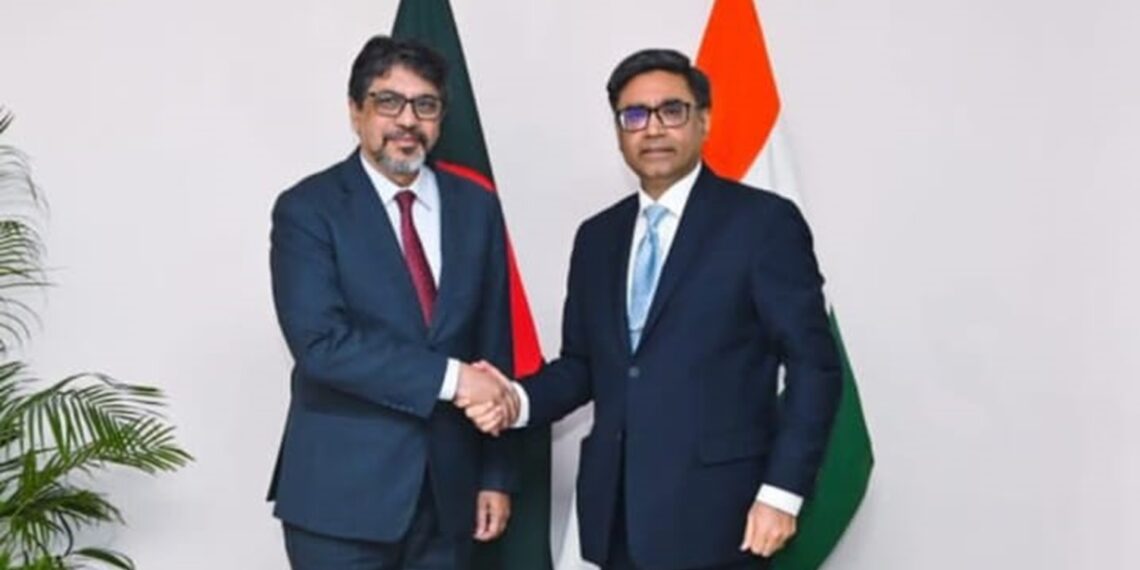 Indian Foreign Secretary Vikram Misri and Bangladesh Foreign Secretary Jashim Uddin held a meeting (theunderlinein/Instagram)