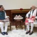 Assam Chief Minister Himanta Biswa Sarma meets Prime Minister Narendra Modi in New Delhi on Monday