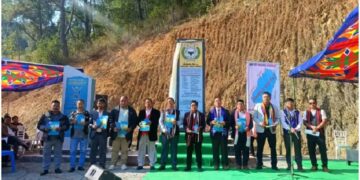Manipur: Chandel Naga People’s Organization unveils ‘monolith’ at Liwa Sarei village