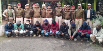 Police arrested 11 persons in cyber scam (MorigaonPolice/X)