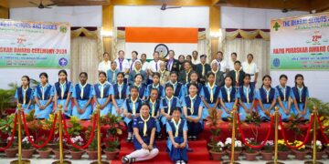 Arunachal Governor Lt Gen KT Parnaik attends the 22nd Rajya Puraskar Award Ceremony for Scouts & Guides at Raj Bhawan