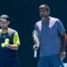 Rohan Bopanna and Nicolas Barrientos at the Australian Open men's doubles match (IndTennisDaily/X)