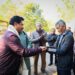 Meghalaya CM Conrad K Sangma meets the locals of Siej village on Saturday