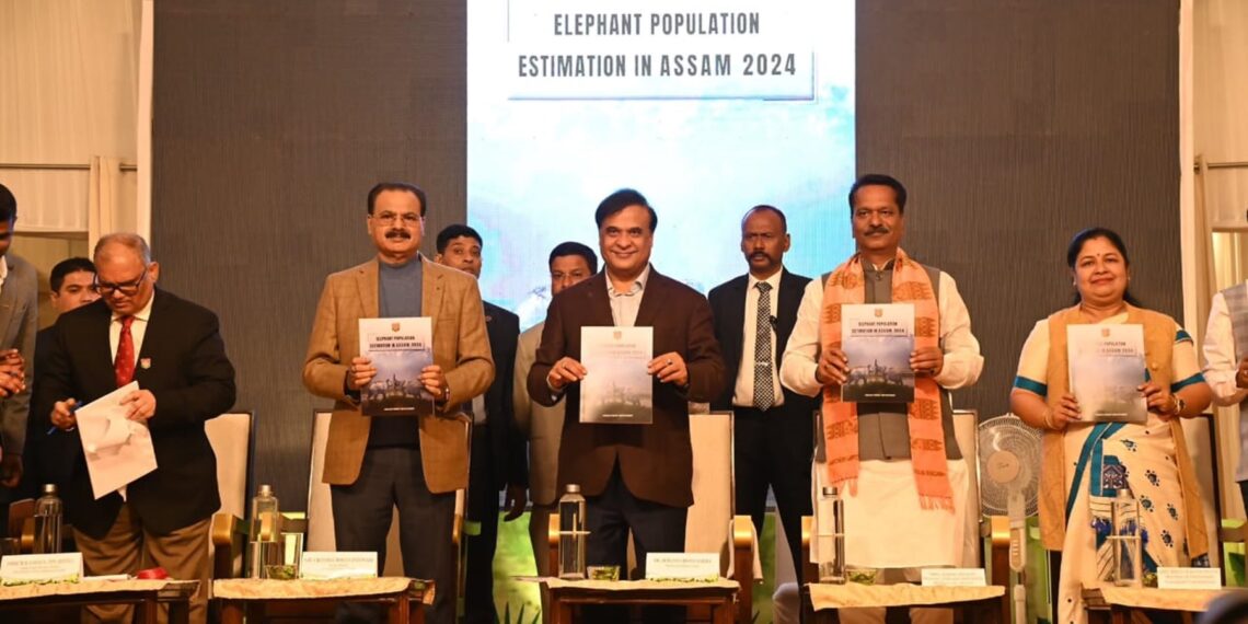 Assam CM Himanta Biswa Sarma releases the Elephant Population Estimation report