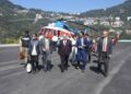 Arvind Panagariya, Chairman, 16th Finance Commission, along with members and officials, arrived in Gangtok on Sunday (PIBGangtok/X)