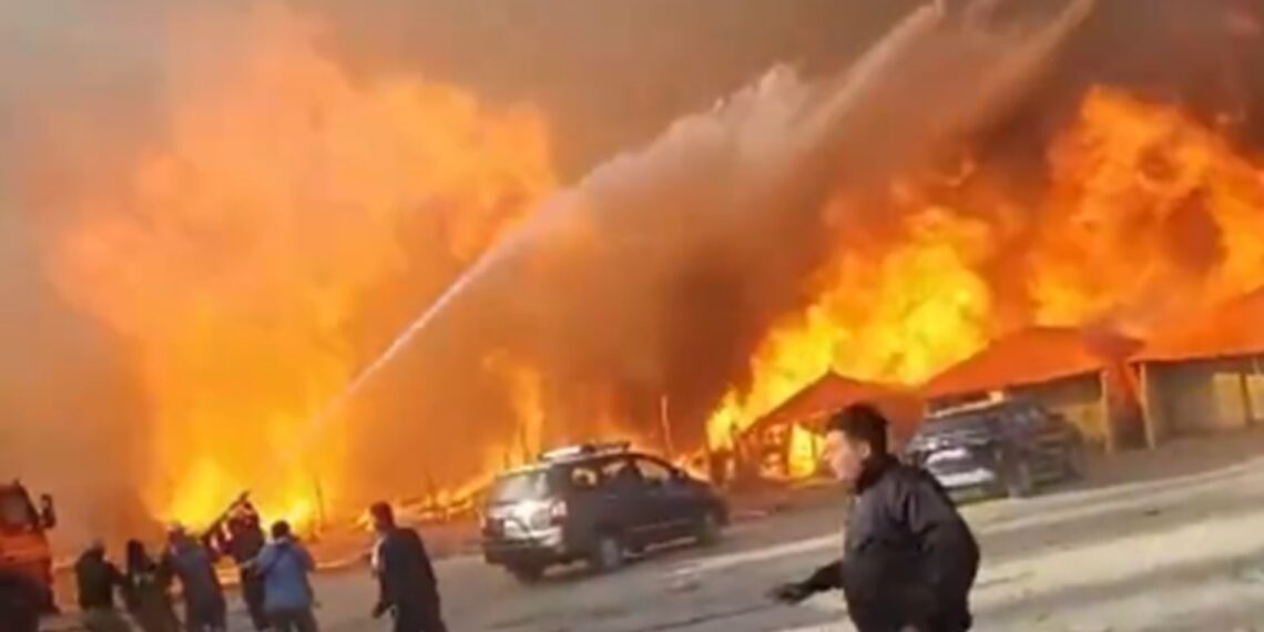 Fire at Maha Kumbh Mela area on Sunday