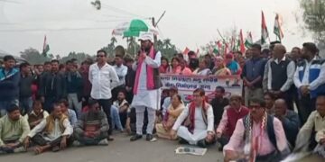 Congress holds long march in Tripura on Saturday (BirajitSinhaINC/X)