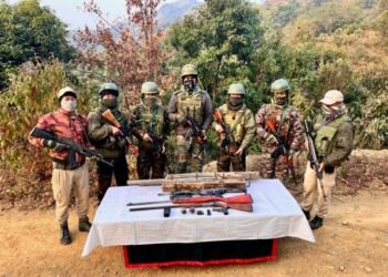 Security forces seize firearms, ammunition in Manipur’s Kangpokpi district