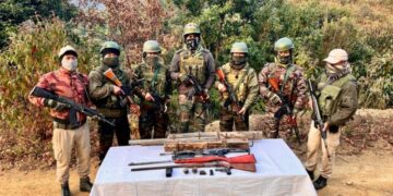 Security forces seize firearms, ammunition in Manipur’s Kangpokpi district